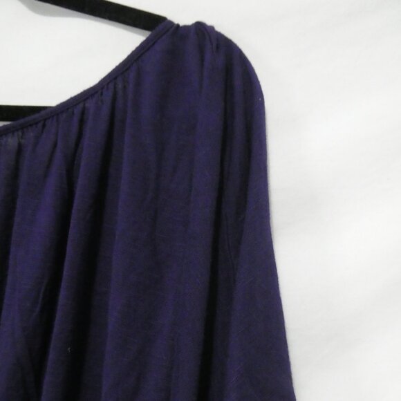 TAMMY MARS | medium | Elegant Draped Purple Top | Made In The USA - Picture 10 of 13